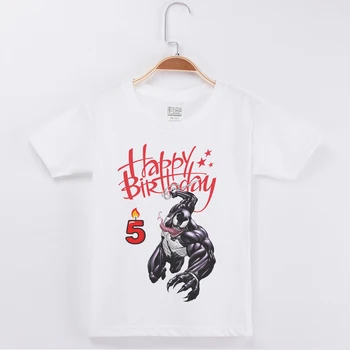 New Products Best Selling Birthday Numeral Boys T-Shirt Venom Printing Cotton Kids Clothes Boy Tops Children Clothing Tee Shirts
New Products Best Selling Birthday Numeral Boys T-Shirt Venom Printing Cotton Kids Clothes Boy Tops Children Clothing Tee Shirts