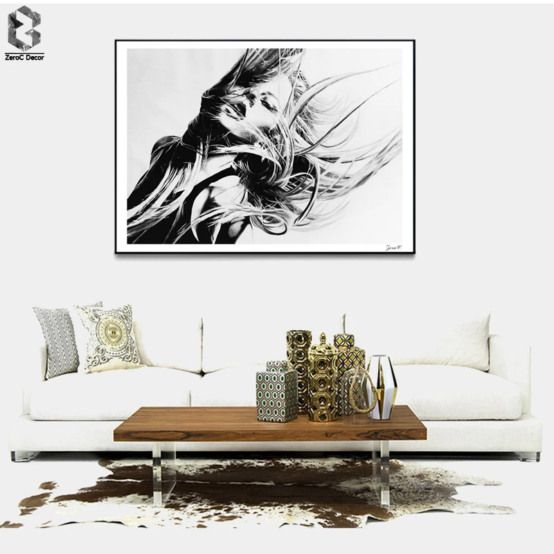 Black White Girl Posters and Prints Wall Art Canvas Painting Wall Pictures For Living Room Nordic Decoration
Black White Girl Posters and Prints Wall Art Canvas Painting Wall Pictures For Living Room Nordic Decoration