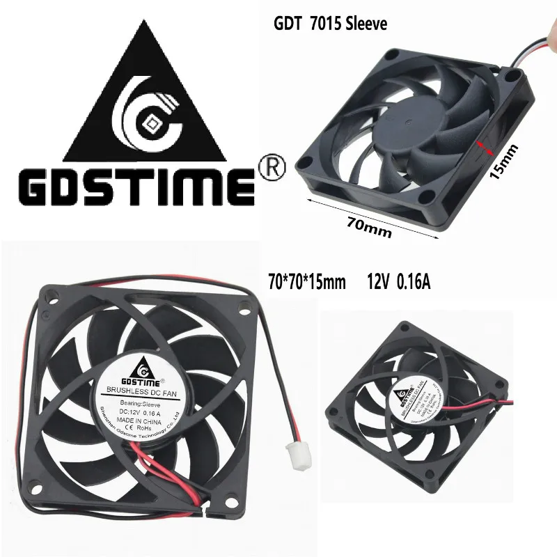 Охлаждающий вентилятор Gdstime, 7 см, 12 В постоянного тока, 70 мм x 15 мм, 7015 шт., чехол для процессора, GPU, радиатор, VGA, кулер, 2 контакта, два провода 70x70x15 мм, 5 шт.
Охлаждающий вентилятор Gdstime, 7 см, 12 В постоянного тока, 70 мм x 15 мм, 7015 шт., чехол для процессора, GPU, радиатор, VGA, кулер, 2 контакта, два провода 70x70x15 мм, 5 шт.