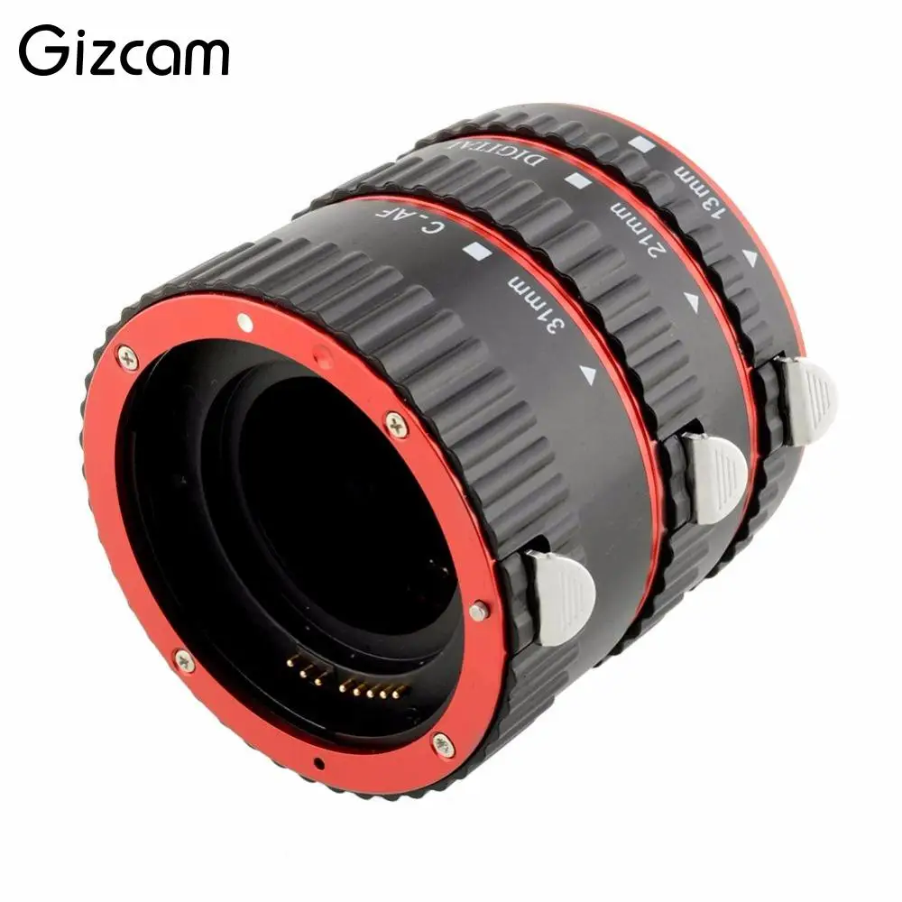 Gizcam Red 3 piece Automatic Extension Tube Set Ring Lens Adapter for Canon EOS Camera Camcorder Cam
Gizcam Red 3 piece Automatic Extension Tube Set Ring Lens Adapter for Canon EOS Camera Camcorder Cam