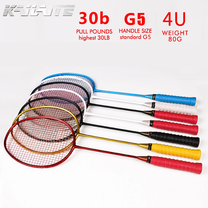 KAILITE 4U 82g G5 1 pieces Ultra Light Full Carbon Badminton Racquet 30LBS Sport Competition Badminton
KAILITE 4U 82g G5 1 pieces Ultra Light Full Carbon Badminton Racquet 30LBS Sport Competition Badminton