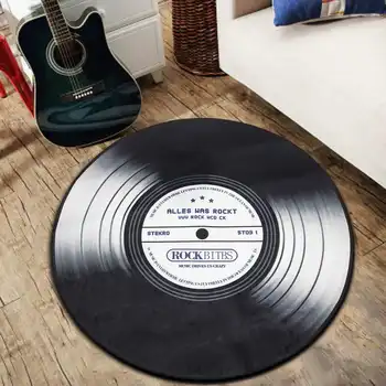 Music Vinyl Record Printed Round Carpet Soft Carpets For Living Room Anti-slip Rug Chair Floor Mat For Home Decor Kids Room
Music Vinyl Record Printed Round Carpet Soft Carpets For Living Room Anti-slip Rug Chair Floor Mat For Home Decor Kids Room