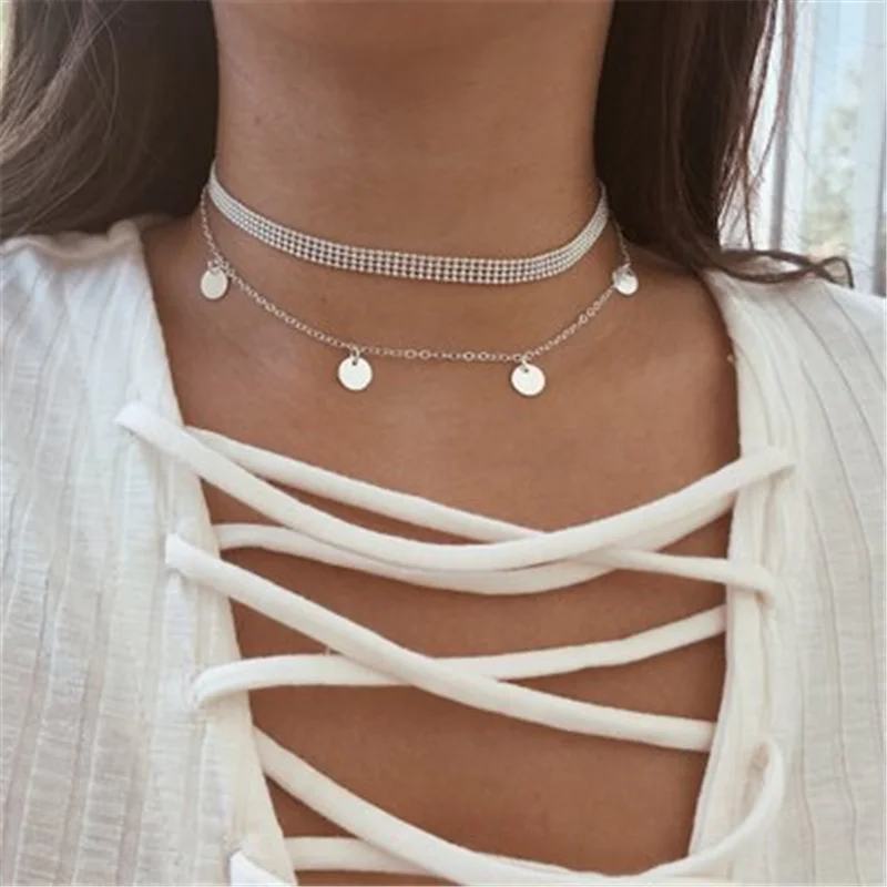 ZCHLGR New jewelry necklace ladies multi-layer necklace sequined multi-layer round pendant necklace
ZCHLGR New jewelry necklace ladies multi-layer necklace sequined multi-layer round pendant necklace