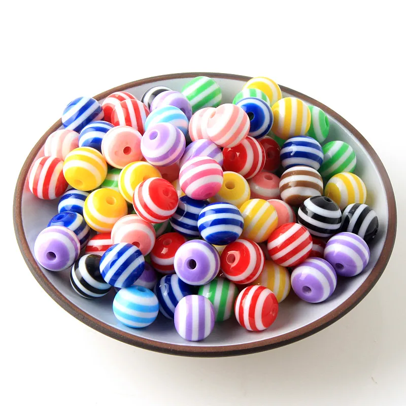 5-100pcs 6/8/10/20MM Mixed Color Round Shape Ball Resin Stripe Beads For jewelry Findings DIY Bracelet Accessory Handcraft
5-100pcs 6/8/10/20MM Mixed Color Round Shape Ball Resin Stripe Beads For jewelry Findings DIY Bracelet Accessory Handcraft