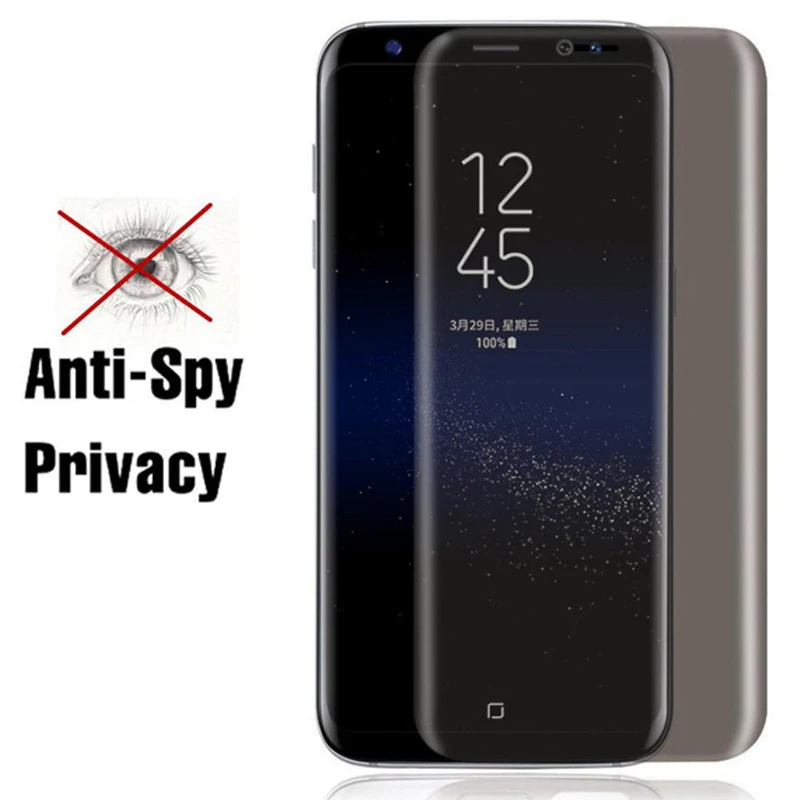 Full Cover Tempered Glass For Samsung Galaxy S8 S9 Note 8 9 Anti-peep tempered film S7 Edge Plus Surface screenprotector cover
Full Cover Tempered Glass For Samsung Galaxy S8 S9 Note 8 9 Anti-peep tempered film S7 Edge Plus Surface screenprotector cover