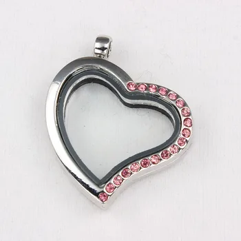 2017 Newest Design Silver Plated Heart Shape Floating Locket Necklace Pendant Antique Floating Locket With Pink Stones
2017 Newest Design Silver Plated Heart Shape Floating Locket Necklace Pendant Antique Floating Locket With Pink Stones