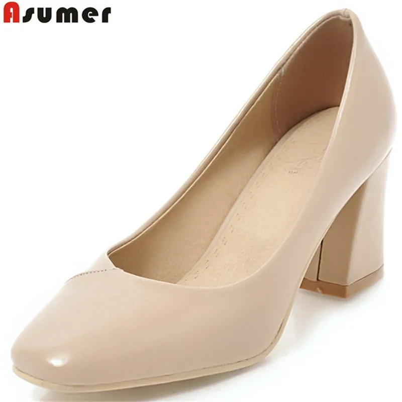 ASUMER big size 33-43 square toe shallow elegant pumps shoes woman square heel women high heels shoes spring autumn
ASUMER big size 33-43 square toe shallow elegant pumps shoes woman square heel women high heels shoes spring autumn
