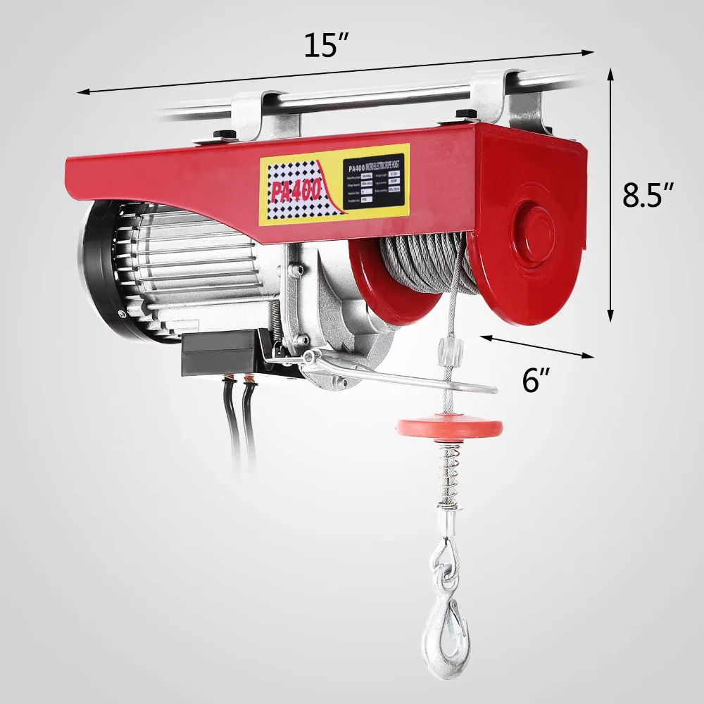 New 880lbs Mini Electric Hoist Crane Overhead Garage Winch Remote Control Auto Lift
New 880lbs Mini Electric Hoist Crane Overhead Garage Winch Remote Control Auto Lift