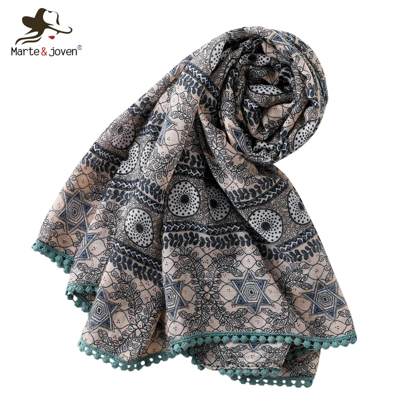 Marte&Joven Ethnic Style Floral Print Brown Scarf Wraps for Women Spring Autumn Long Shawls Pashmina Vintage Ladies Hijab
Marte&Joven Ethnic Style Floral Print Brown Scarf Wraps for Women Spring Autumn Long Shawls Pashmina Vintage Ladies Hijab