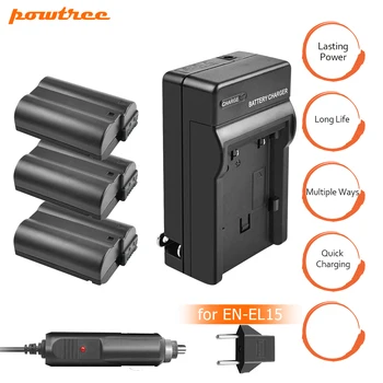 3X EN-EL15 ENEL15 EN EL15 Camera Battery+ Battery Charger for Nikon D500 D600 D610 D750 D7000 D7100 D7200 D800 D850 D810AA&1 L30
3X EN-EL15 ENEL15 EN EL15 Camera Battery+ Battery Charger for Nikon D500 D600 D610 D750 D7000 D7100 D7200 D800 D850 D810AA&1 L30