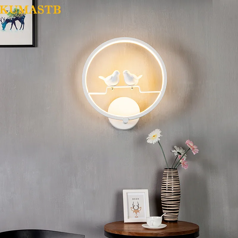 Round Birds Wall Lamp Bedroom Bedside Wall Light Sconce Minimalist Modern Living Room Stairs Corridor Aisle LED Light Fixture
Round Birds Wall Lamp Bedroom Bedside Wall Light Sconce Minimalist Modern Living Room Stairs Corridor Aisle LED Light Fixture
