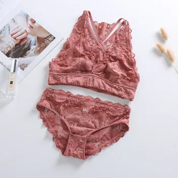 Sexy Mousse bra sets wireless bralette beautiful back sexy deep V floral Y-strap young girl seamless see through France romantic
Sexy Mousse bra sets wireless bralette beautiful back sexy deep V floral Y-strap young girl seamless see through France romantic