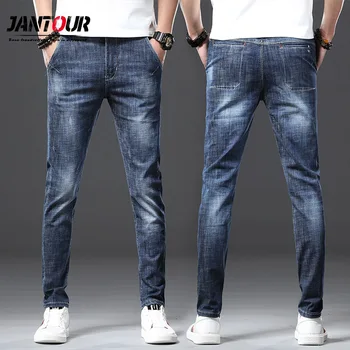 Jantour 2020 Fashion Brand European American Style Stretch Men Jeans Luxury Men's Denim Trousers Slim Straight Deep blue Mens
Jantour 2020 Fashion Brand European American Style Stretch Men Jeans Luxury Men's Denim Trousers Slim Straight Deep blue Mens