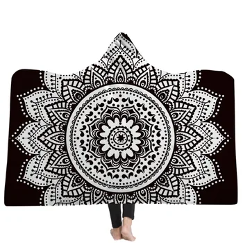 Bohemian Hooded Blanket for Adults Mandala Winter Bed Throw Soft Warm Wearable Blanket Fleece Microfiber Throw Blanket
Bohemian Hooded Blanket for Adults Mandala Winter Bed Throw Soft Warm Wearable Blanket Fleece Microfiber Throw Blanket
