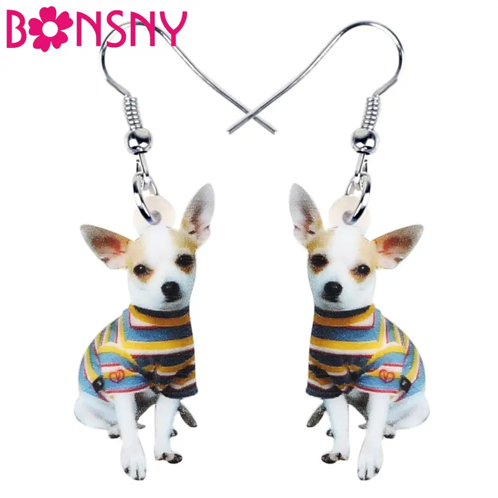 Bonsny Acrylic Cute Striped Coat Chihuahua Dog Earrings Dangle Drop Unique Jewelry For Women Girls Pet Lovers Charm Gift
Bonsny Acrylic Cute Striped Coat Chihuahua Dog Earrings Dangle Drop Unique Jewelry For Women Girls Pet Lovers Charm Gift