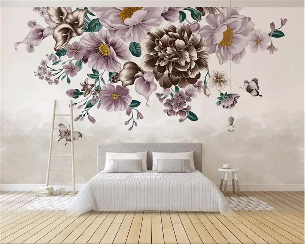 Beibehang Custom 3d wallpaper Modern HD Hand Drawn Small Fresh Rose Butterfly TV Background Wall wall paper home decor behang
Beibehang Custom 3d wallpaper Modern HD Hand Drawn Small Fresh Rose Butterfly TV Background Wall wall paper home decor behang