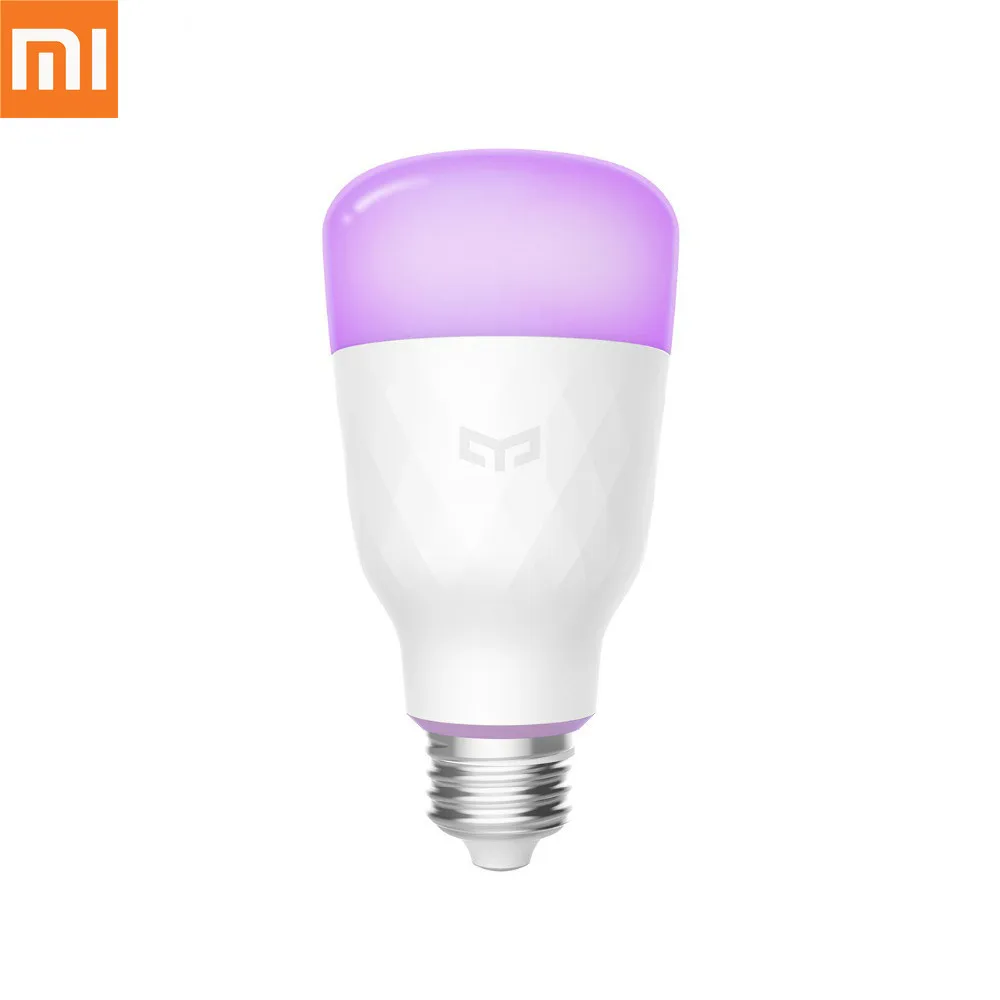 Умная Светодиодная лампа для дома Xiaomi mijia yeelight цветная 800 люмен 10 Вт E27 лимонная