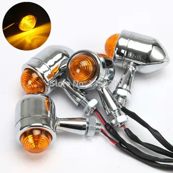 4x Motorcycle Chrome Mini Bullet Blub Turn Signal Light Fits For Harley Honda Yamaha
4x Motorcycle Chrome Mini Bullet Blub Turn Signal Light Fits For Harley Honda Yamaha