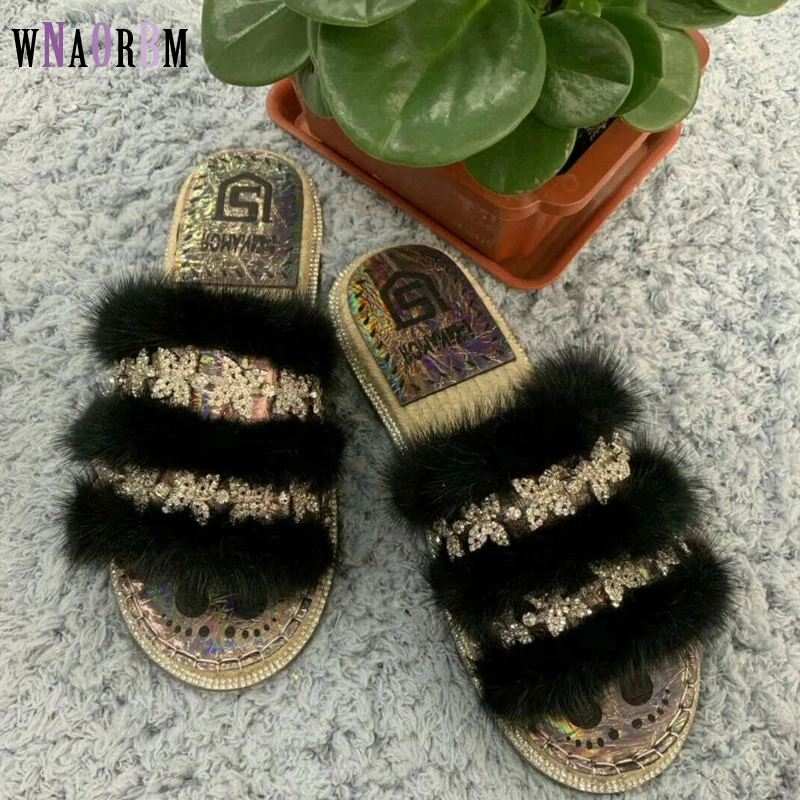2019 new mink fur slippers linen straw knit soles beach slippers summer fur slippers with drill shoes woman
2019 new mink fur slippers linen straw knit soles beach slippers summer fur slippers with drill shoes woman