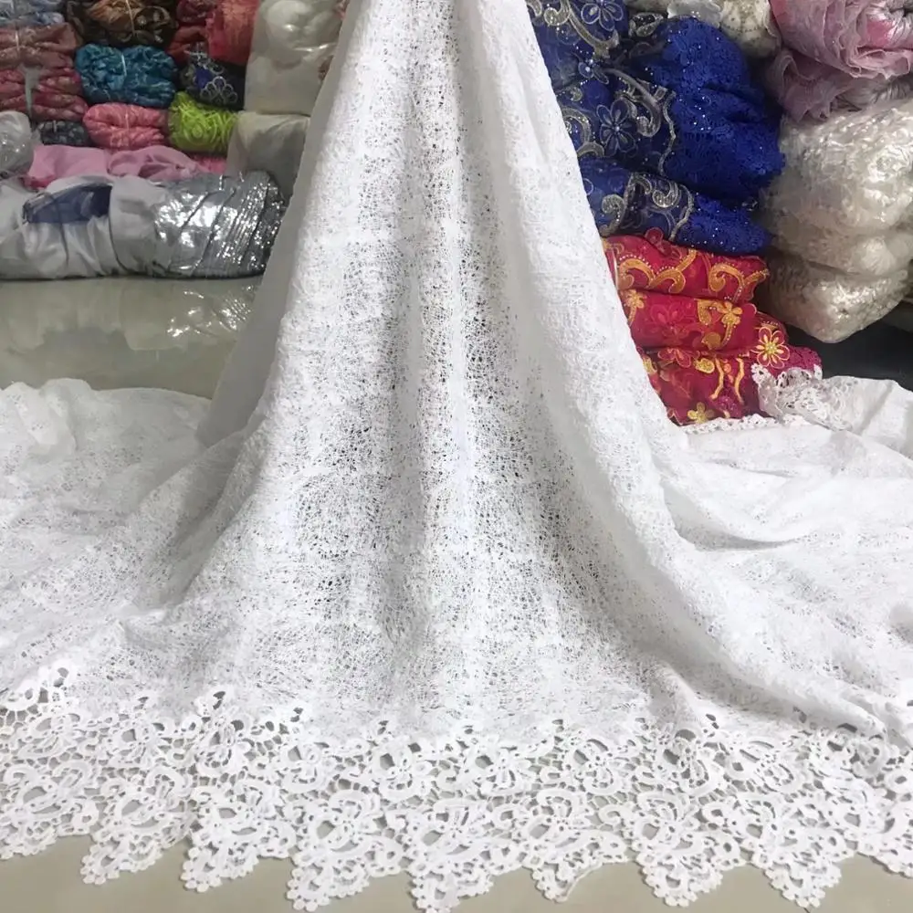 White High Quality Milk S Nigerian Lace Fabrics For Wedding 2019 Latest African French Tulle Lace Fabric
White High Quality Milk S Nigerian Lace Fabrics For Wedding 2019 Latest African French Tulle Lace Fabric