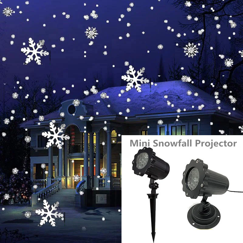 IP65 Mobile Snow Outdoor Mini Snowfall Projector Laser Projector Light Christmas Snowflake Laser Lamp for Christmas Garden Party
IP65 Mobile Snow Outdoor Mini Snowfall Projector Laser Projector Light Christmas Snowflake Laser Lamp for Christmas Garden Party