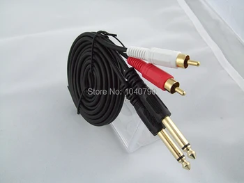 Double 6.5/6.3 turn double lotus double 6.35 turn 2 rca cable lines to the audio signal amplifier Signal lines 5M 16ft
Double 6.5/6.3 turn double lotus double 6.35 turn 2 rca cable lines to the audio signal amplifier Signal lines 5M 16ft