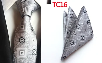 Lingyao Unique Designer 8cm Formal Ties SET Silver Gray Paisley with Plaids Geometric Pocket Square
Lingyao Unique Designer 8cm Formal Ties SET Silver Gray Paisley with Plaids Geometric Pocket Square