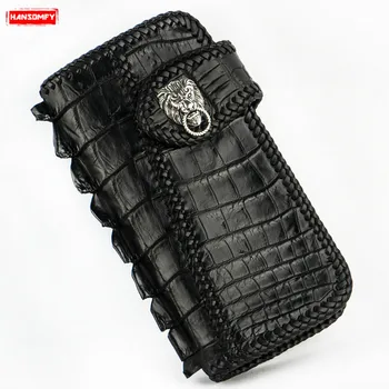 Long Wallets Retro Card Holder Wallet Genuine Leather Male Clutch Bags Black Buckle Crocodile Leather Handmade Men and Women
Long Wallets Retro Card Holder Wallet Genuine Leather Male Clutch Bags Black Buckle Crocodile Leather Handmade Men and Women