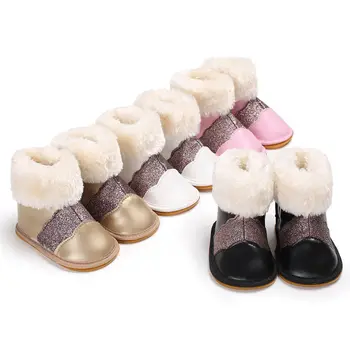 Baby Boots Baby Snow Sequin Plush Keep Warm Boots Fashion Warm Winter Non-slip Pu Leather Toddler Fur Shoes for Baby Girls
Baby Boots Baby Snow Sequin Plush Keep Warm Boots Fashion Warm Winter Non-slip Pu Leather Toddler Fur Shoes for Baby Girls