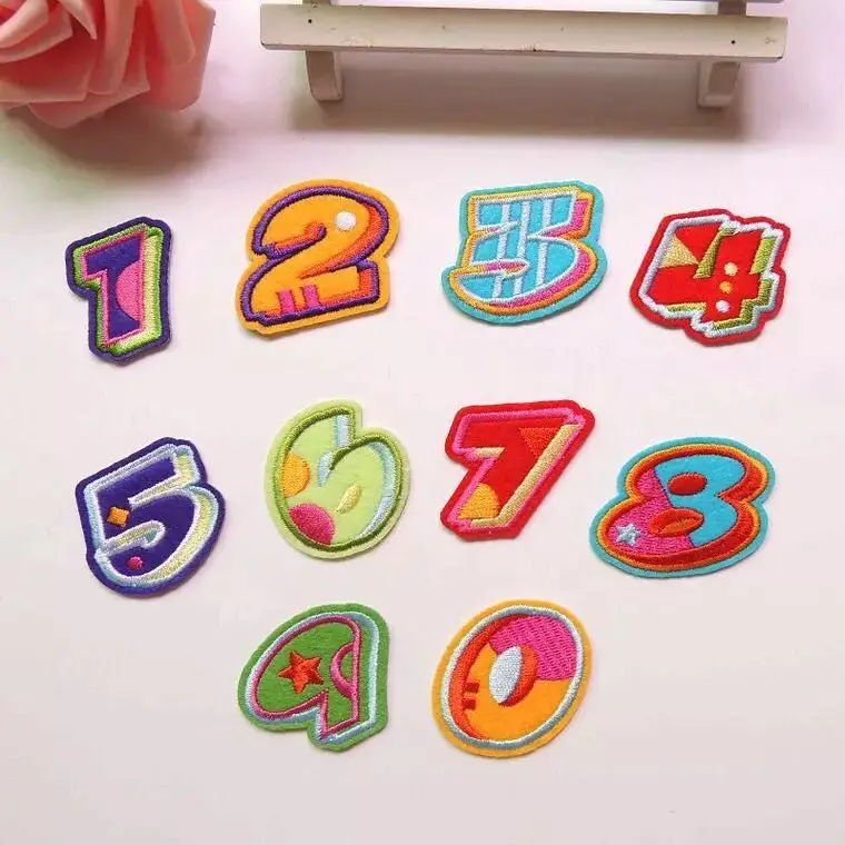 Cute Embroidered iron on Number Patch,Iron On Numerals Patch for T-Shirt or Coat,Decoration Embroidery iron on Patches
Cute Embroidered iron on Number Patch,Iron On Numerals Patch for T-Shirt or Coat,Decoration Embroidery iron on Patches