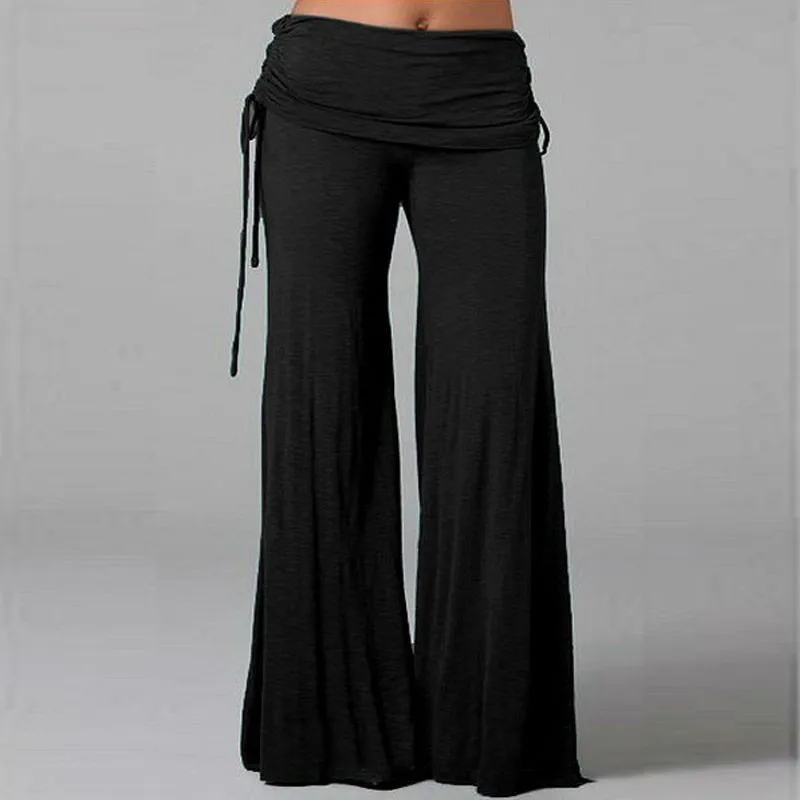 Women Wide Leg Pants 2019 Summer Ladies Casual Loose Flared Long Trousers Layers Fashion Black Culottes Plus Size
Women Wide Leg Pants 2019 Summer Ladies Casual Loose Flared Long Trousers Layers Fashion Black Culottes Plus Size