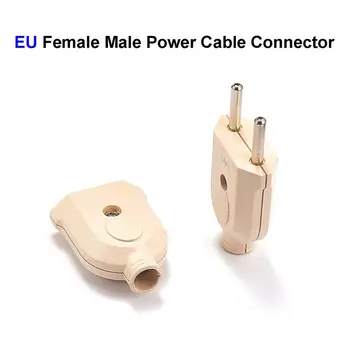 EU European AC Electric Power Rewireable Socket Outlet Male Female Wiring Plug Power Cable Extension Cord Cable Connector
EU European AC Electric Power Rewireable Socket Outlet Male Female Wiring Plug Power Cable Extension Cord Cable Connector