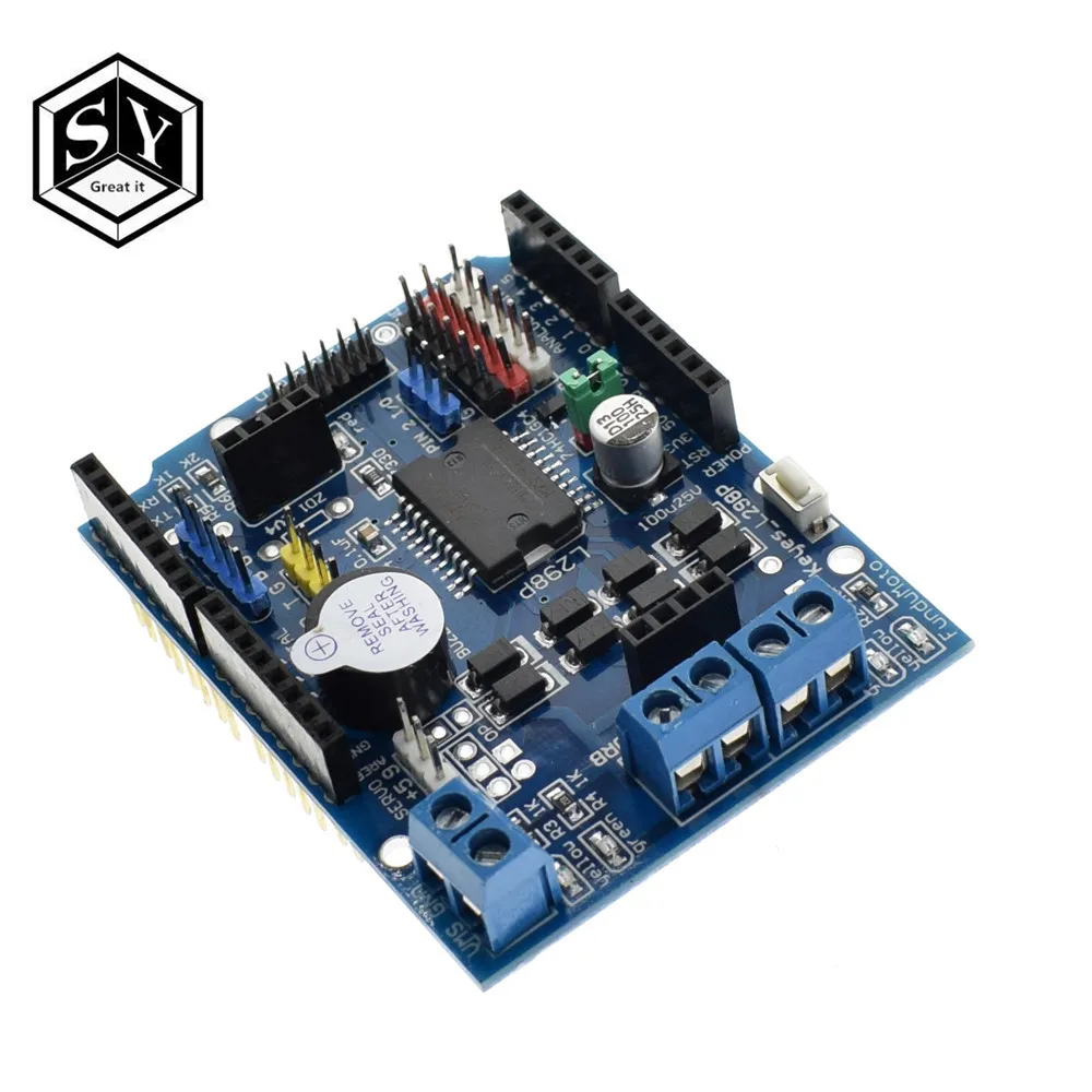 Great IT L298P PWM Speed Controller Dual High-Power H-bridge Driver Bluetooth Interface L298P Motor Shield Board for Arduino
Great IT L298P PWM Speed Controller Dual High-Power H-bridge Driver Bluetooth Interface L298P Motor Shield Board for Arduino
