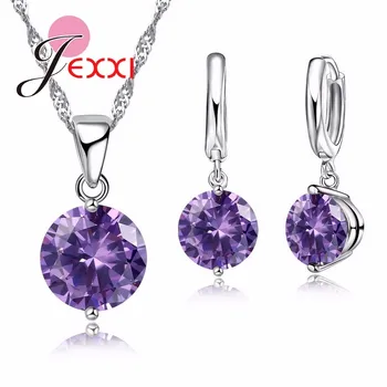 Trendy 925 Sterling Silver Pendant Necklace Earrings Sets For Women Girl Austrian Crystal Bridal Jewelry Sets Wedding Gift
Trendy 925 Sterling Silver Pendant Necklace Earrings Sets For Women Girl Austrian Crystal Bridal Jewelry Sets Wedding Gift