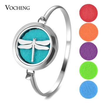 10pcs/lot 316L Stainless Steel Bracelet Perfume Essential Oil Diffuser Locket Bangle Dragonfly with Felt Pads VA-703*10
10pcs/lot 316L Stainless Steel Bracelet Perfume Essential Oil Diffuser Locket Bangle Dragonfly with Felt Pads VA-703*10