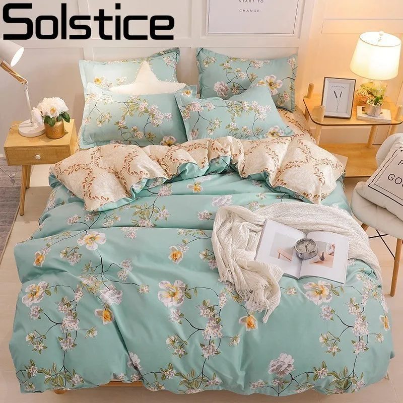 Solstice Fresh Rural Flower Style Comforter Bedding Sets Duvet Cover Bed Flat Sheet PillowCase Set Bedlining Kit Queen King Size
Solstice Fresh Rural Flower Style Comforter Bedding Sets Duvet Cover Bed Flat Sheet PillowCase Set Bedlining Kit Queen King Size