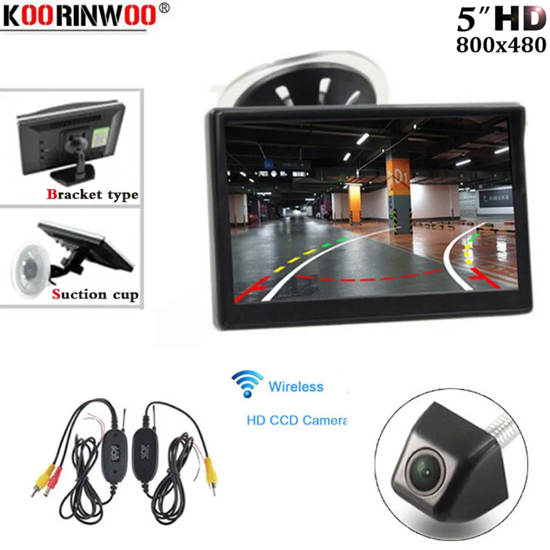 Koorinwoo Car Intelligent Dynamic Trajectory Tracks Parking Line Wireless Rear View Camera Reverse Backup DVD Display Monitor
Koorinwoo Car Intelligent Dynamic Trajectory Tracks Parking Line Wireless Rear View Camera Reverse Backup DVD Display Monitor