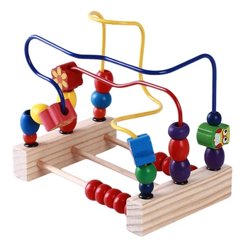 Wooden beaded toy three-line flower bird round bead frame early education toy children's toys
Wooden beaded toy three-line flower bird round bead frame early education toy children's toys