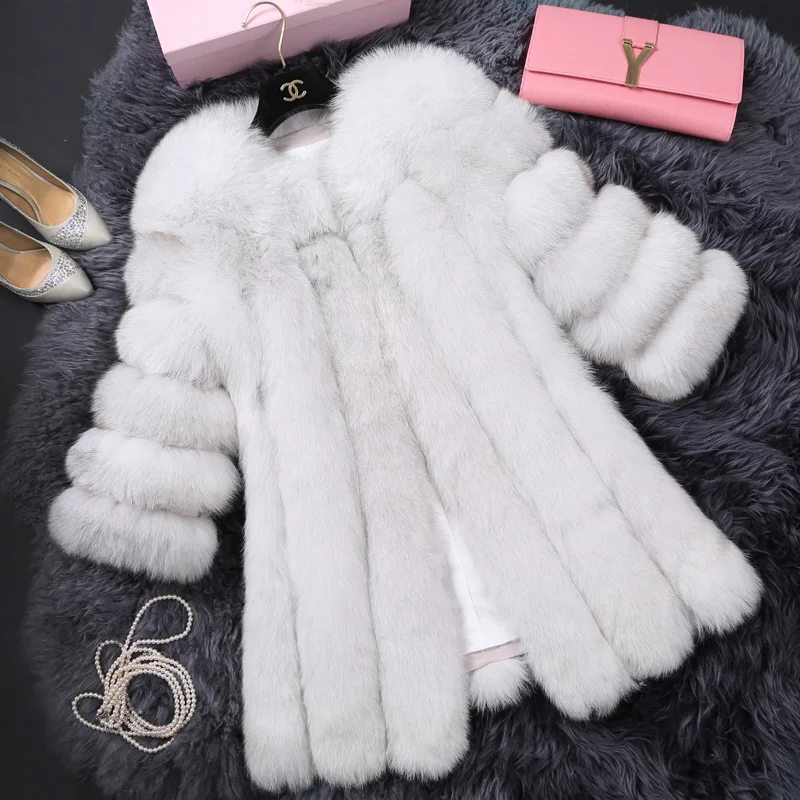 2018 New Direct Selling Fur Single Three Quarter Regular O-neck Fur Vest Coat Finland Coat Seven Quarter And Long Fox fur coat
2018 New Direct Selling Fur Single Three Quarter Regular O-neck Fur Vest Coat Finland Coat Seven Quarter And Long Fox fur coat