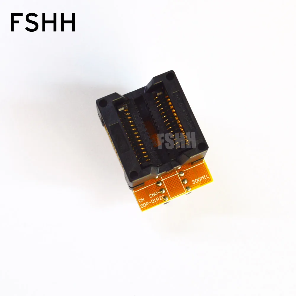 NEW SOP28 SOIC28 IC Test Socket/Programmer Adapter(OTS-28-1.27-04) SOP28 TO DIP28 sop28 adapter
NEW SOP28 SOIC28 IC Test Socket/Programmer Adapter(OTS-28-1.27-04) SOP28 TO DIP28 sop28 adapter