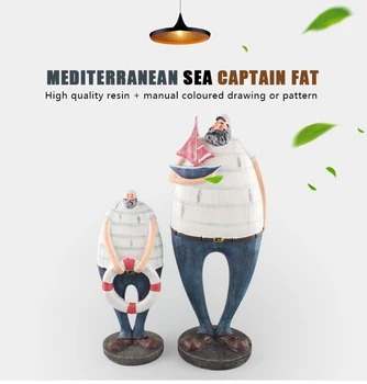 Mediterranean Style Resin Captain and Crew Figurines Retro coffee shop Home Decoration furnishing articles
Mediterranean Style Resin Captain and Crew Figurines Retro coffee shop Home Decoration furnishing articles
