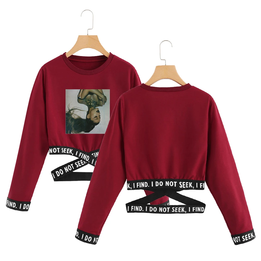 Ariana Grande kpop Crop Sweatshirt O-neck Fashion short sweatshirts sexy Hip Hop Print Oversize Ariana Grande Clothes for women
Ariana Grande kpop Crop Sweatshirt O-neck Fashion short sweatshirts sexy Hip Hop Print Oversize Ariana Grande Clothes for women