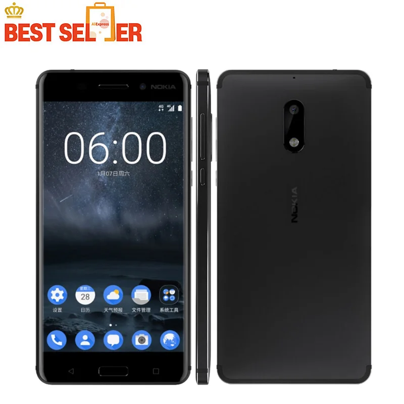 Original Nokia 6, 4G LTE Mobile Phones, 4GB 64GB Octa Core, Android 9.0, Fingerprint Dual SIMs 5.5 inch 1080P 16MP Smartphones
Original Nokia 6, 4G LTE Mobile Phones, 4GB 64GB Octa Core, Android 9.0, Fingerprint Dual SIMs 5.5 inch 1080P 16MP Smartphones