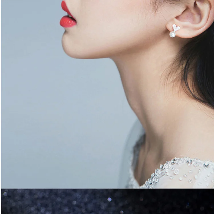 Small Love Rabbit Ears Stud 2018 New Fashion Pearl Earrings For Women Female Jewelry
Small Love Rabbit Ears Stud 2018 New Fashion Pearl Earrings For Women Female Jewelry