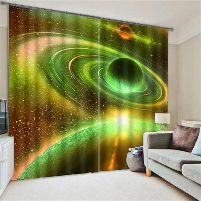 Outer Space Galaxy Moon and Star Curtains Blackout for Living Room Bedroom Home Decor Party Backdrop Fabric Window Drapery
Outer Space Galaxy Moon and Star Curtains Blackout for Living Room Bedroom Home Decor Party Backdrop Fabric Window Drapery