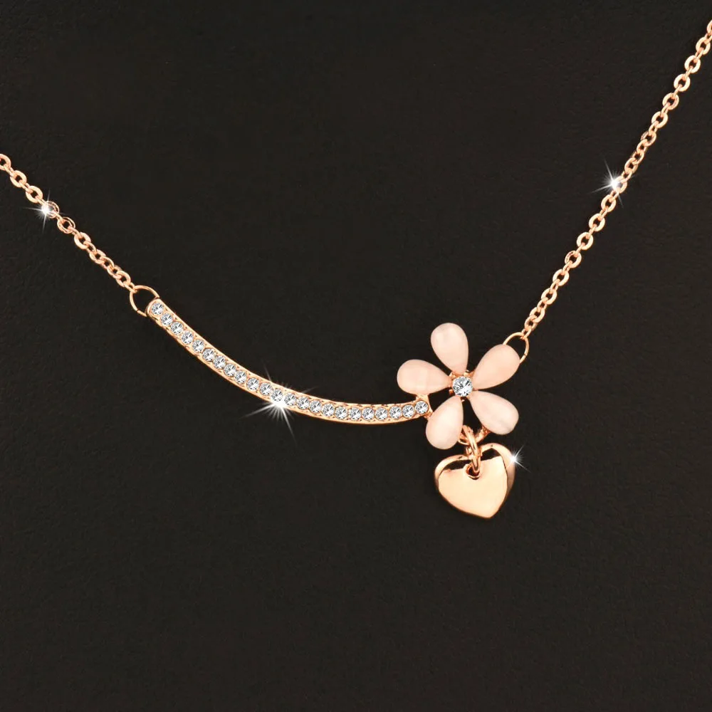 SINLEERY Lovely Opal Flower Heart Necklace Pendants Rose Gold Color Short Chain For Women Jewelry Accessories Xl531 SSE
SINLEERY Lovely Opal Flower Heart Necklace Pendants Rose Gold Color Short Chain For Women Jewelry Accessories Xl531 SSE