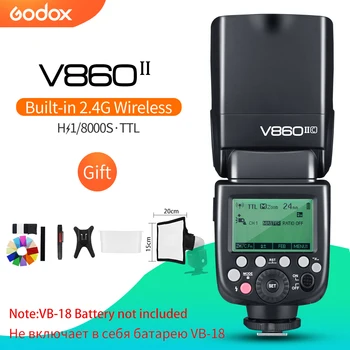 Godox V860II-C/N/S/F/O GN60 2.4G TTL HSS 1/8000 Without VB18 Battery Camera Speedlite Flash for Canon Nikon Sony Fuji Olympus
Godox V860II-C/N/S/F/O GN60 2.4G TTL HSS 1/8000 Without VB18 Battery Camera Speedlite Flash for Canon Nikon Sony Fuji Olympus