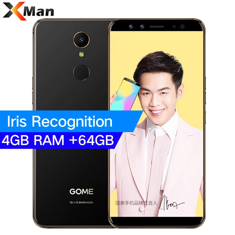 GOME U7 Mini Iris Recognition 4GB RAM 64GB ROM 4G Smartphone Helio X20 Deca Core 5.47 Inch HD 16MP+13MP 2800mAh Mobile phone
GOME U7 Mini Iris Recognition 4GB RAM 64GB ROM 4G Smartphone Helio X20 Deca Core 5.47 Inch HD 16MP+13MP 2800mAh Mobile phone