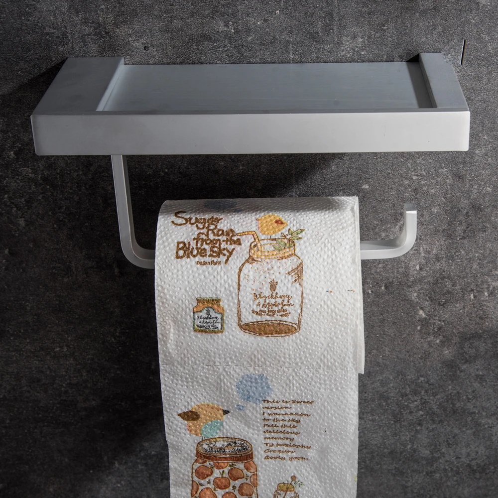 High Quality Innovative Wall-mounted Shelf Bathroom Shelf Shower Soap Cosmetic Shelves Shampoo Towel Rack Tissue Holder Mci17
