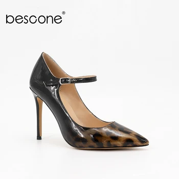 BESCONE Top Quality Pumps Handmade Sexy Pointed Toe 10cm High Thin Heels Party Shoes PU Patent Leather Buckle Strap Pumps BU1
BESCONE Top Quality Pumps Handmade Sexy Pointed Toe 10cm High Thin Heels Party Shoes PU Patent Leather Buckle Strap Pumps BU1